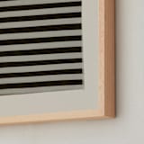 "True Stripes 2" - Art Print in Zebra by Kamala Nahas - Frame Close-up