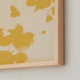 "Botanica 1" - Art Print in Amber by Kamala Nahas - Frame Close-up