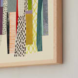 "Keyboards 2" - Art Print in Neutral Grey by Bethania Lima - Frame Close-up