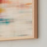 "Spring Plaid" - Art Print in Spring Plaid I by Karen Kardatzke - Frame Close-up