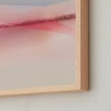"Sailors Delight" - Art Print in Pink Skies by Karen Kardatzke - Frame Close-up