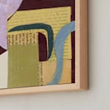 "Urban Landscape" - Art Print in Burgundy Earth by Bethania Lima - Frame Close-up