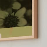 "Among the Wildflowers 2" - Art Print in Celery by Morgan Kendall - Frame Close-up
