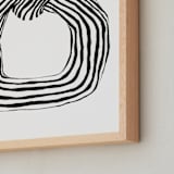 "Flowy" - Art Print in Noir by Pati Cascino - Frame Close-up