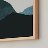 "Wefterra" - Art Print in Twilight by Kamala Nahas - Frame Close-up
