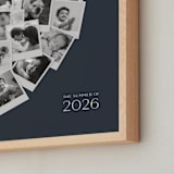 "Framed Photo: Modern Heart Snapshot" - Framed Photo in Midnight Blue by Minted - Frame Close-up