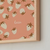 "Laia" - Personalized Art Print in Salmon by Alex Roda - Frame Close-up