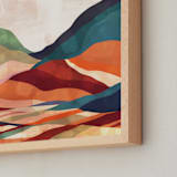 "Autumn landscape" - Art Print in Burned orange by Mojca Dolinar - Frame Close-up