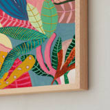 "Treasure" - Art Print in blue by FERNANDA MARTINEZ - Frame Close-up