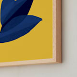 "bright botanical" - Art Print in mustard by Carrie Moradi - Frame Close-up