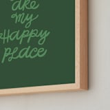 "Happy Place" - Art Print in Grass by Kelly Watkins - Frame Close-up