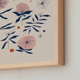 "Vintage Floral Set I" - Art Print in Vintage by Kate Capone - Frame Close-up
