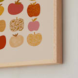 "Apples" - Art Print in Sherbet Multi by Alisa Galitsyna - Frame Close-up