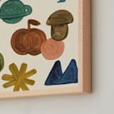 "Shapes of the World 2" - Art Print in Mossy by Sumak Studio - Frame Close-up