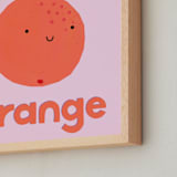 "My Fruity Family II" - Art Print in Light Pink by Marta Crea - Frame Close-up