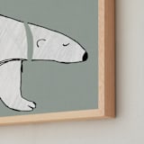 "Polar 1" - Art Print in Sage by Anne Ciotola - Frame Close-up