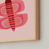 "Tissue Butterfly" - Art Print in Gumball by Carrie Moradi - Frame Close-up