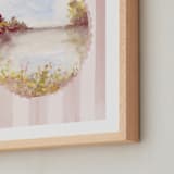 "Watercolor Whimsy" - Art Print in Rose by Lindsay Megahed - Frame Close-up