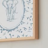 "Safari Heirloom 2" - Art Print in Morning Sky by Haley Knighten - Frame Close-up