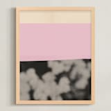 "Among the Wildflowers 1" - Art Print in Lilac by Morgan Kendall - Framed