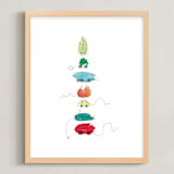 "On the Move" - Art Print in Multi-color by Kelly Ventura - Framed