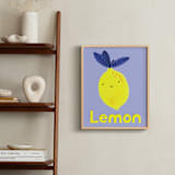 "My Fruity Family I" - Art Print in Light Purple by Marta Crea - In a Room