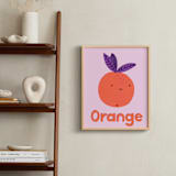 "My Fruity Family II" - Art Print in Light Pink by Marta Crea - In a Room