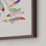 "Feuille" - Art Print in Cream by Creo Study - Frame Close-up
