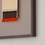 "Unstruck Red" - Art Print in Color Match Red by Andrew McClintock - Frame Close-up
