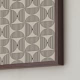 "Quiet Geometry" - Art Print in Graphite by Beth Vassalo - Frame Close-up