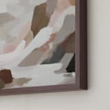 "Earthy Cascade II" - Art Print in Tan by Melanie Severin - Frame Close-up