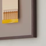 "Unstruck Yellow" - Art Print in Color Match Yellow by Andrew McClintock - Frame Close-up