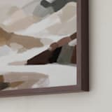 "Earthy Cascade I" - Art Print in Tan by Melanie Severin - Frame Close-up