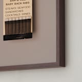"Famous Food Black" - Art Print in Barbeque Black by Andrew McClintock - Frame Close-up