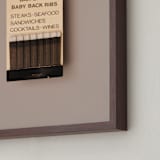 "Famous Food Black" - Art Print in Barbeque Black by Andrew McClintock - Frame Close-up