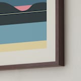 "Horizons Set 2" - Art Print in Beach Bliss Blue by Roseanne Kenny - Frame Close-up