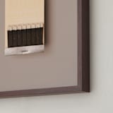 "Unstruck Silver" - Art Print in Color Match Silver by Andrew McClintock - Frame Close-up