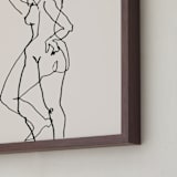 "Transfiguration 02" - Art Print in Ivory Black by Catilustre - Frame Close-up