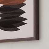 "organic stack" - Art Print in chestnut by Carrie Moradi - Frame Close-up