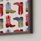 "Howdy Partner 3" - Art Print in Multi by Gabrielle Neil - Frame Close-up