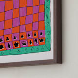 "Colorful Chess" - Art Print in Tropical by Simona Camp - Frame Close-up