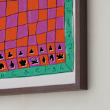 "Colorful Chess" - Art Print in Tropical by Simona Camp - Frame Close-up