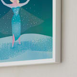"Disney Elsa's Magic" - Personalized Art Print in Frost by lori jacobs wemple - Frame Close-up