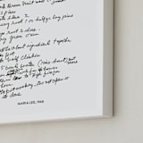 "Your Text: Custom Print " - Custom Print in Black by Minted - Frame Close-up