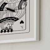 "The King: Custom Print" - Custom Print in Champagne by Jenna Holcomb - Frame Close-up