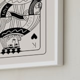 "The King: Custom Print" - Custom Print in Champagne by Jenna Holcomb - Frame Close-up
