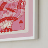 "The King and Queen: Custom Print" - Custom Print in Bubblegum by Jenna Holcomb - Frame Close-up
