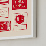 "Matchbooks" - Custom Print in Fire by Jennifer Lew - Frame Close-up
