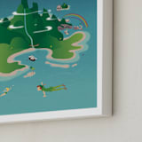 "Fly To Neverland" - Art Print in Island by Erica Krystek - Frame Close-up