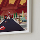 "Stop Over In Radiator Springs" - Art Print in Desert by Erica Krystek - Frame Close-up